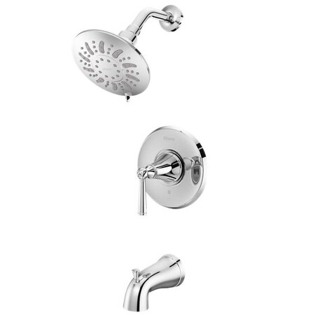 Pfister Tub and Shower Trim, 3, Wall, Polished Chrome LG89-8GL1C